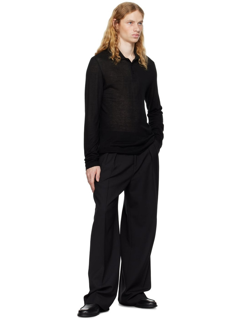 FILIPPA K Black Jersey Polo outlook