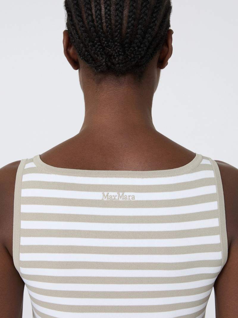 CIPPO Viscose crêpe yarn sleeveless jumper - PINK 5