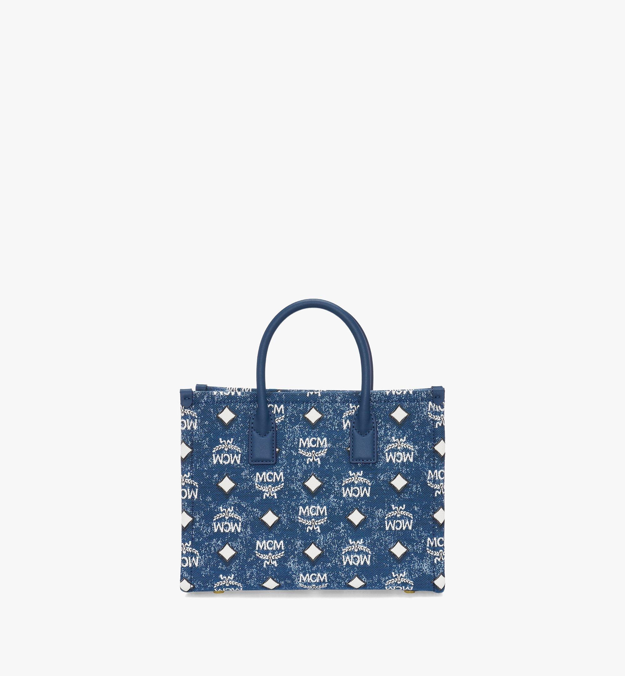 München Tote in Vintage Denim Jacquard - 5