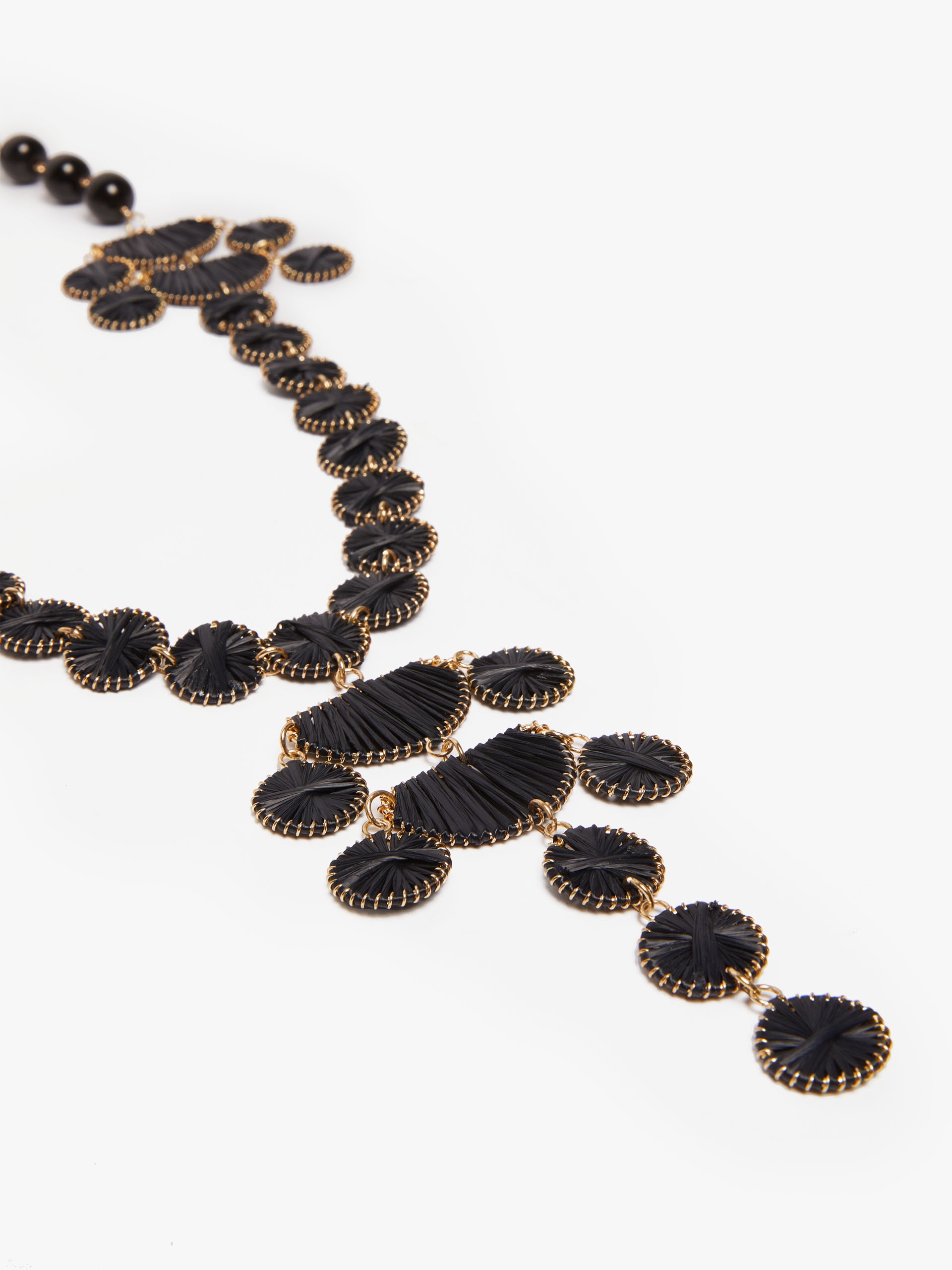 ZAMA Viscose and resin necklace - 2