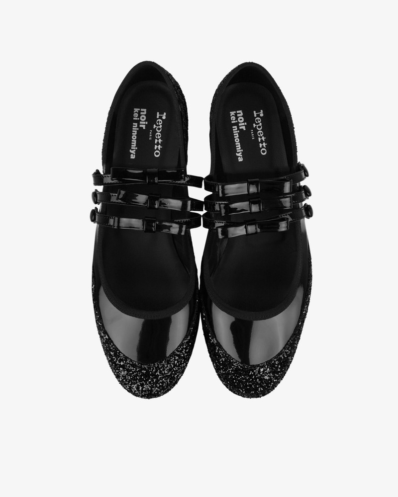 Repetto REPETTO x NOIR KEI NINOMIYA - Glitter platform Mary Janes outlook