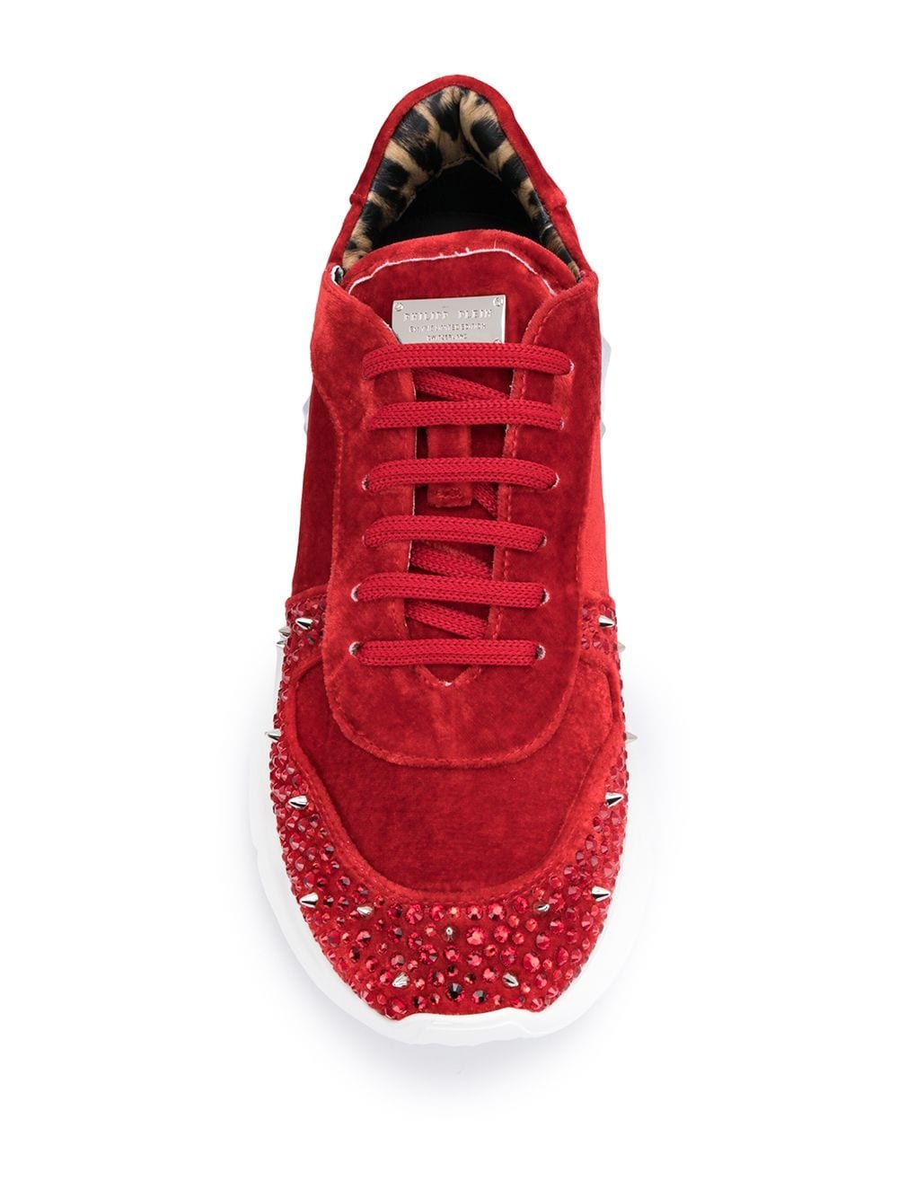Velvet Studs low-top sneakers - 4