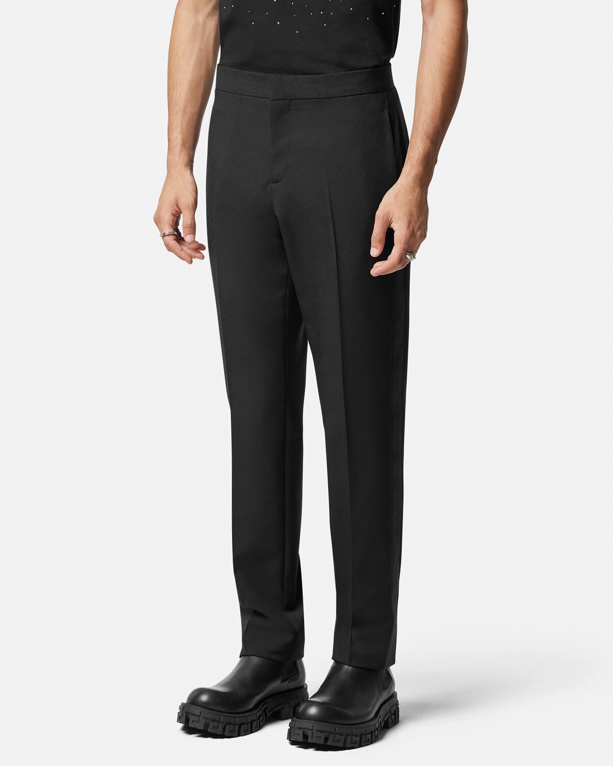 Mohair-Blend Formal Pants - 4