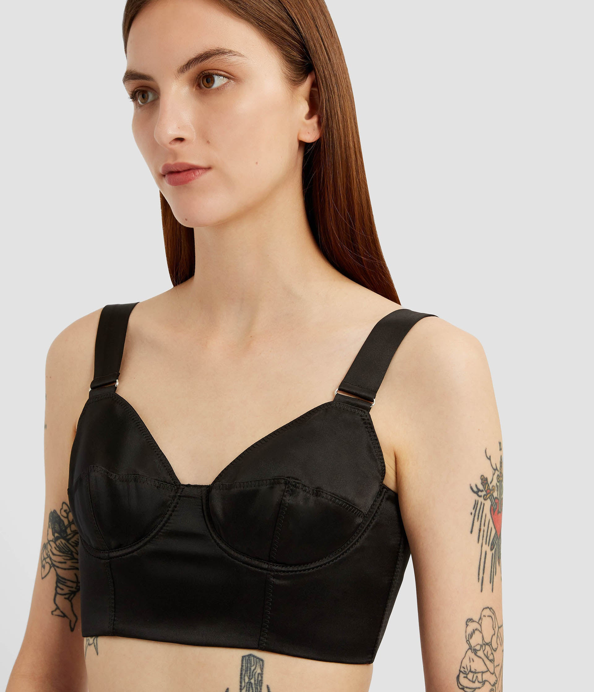 CROPPED CORSET BRA TOP - 4