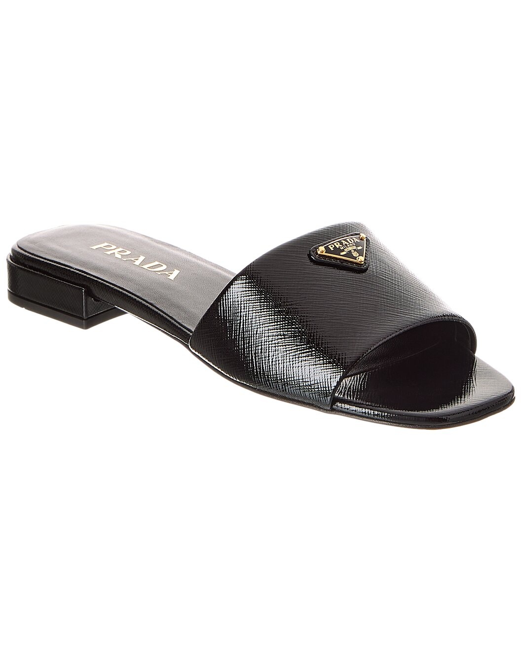 Prada Logo Leather Sandal - 1