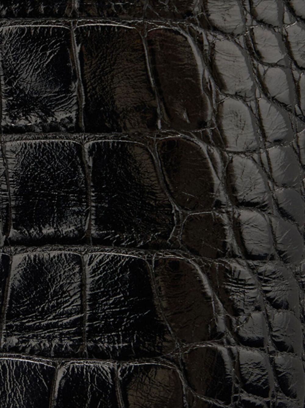 crocodile-effect leather boots - 5