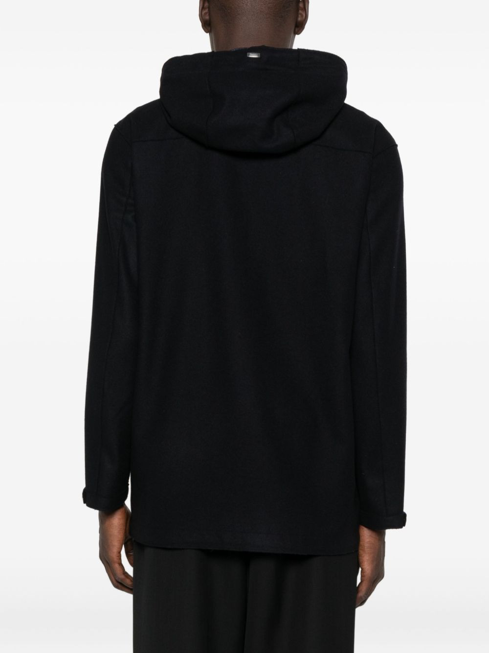 hooded zip-front coat - 4
