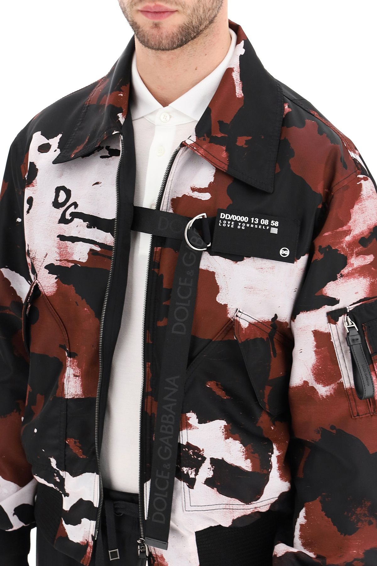 CAMOUFLAGE NYLON BOMBER JACKET - 5