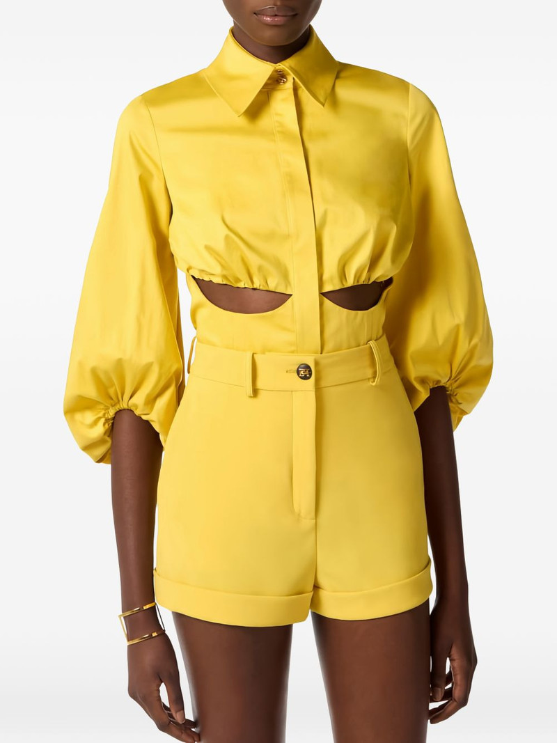 balloon-sleeves cut-outs shirt 4