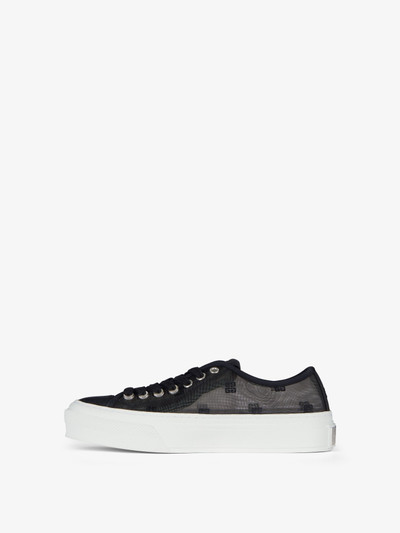 Givenchy CITY SNEAKERS IN 4G TRANSPARENT MESH outlook
