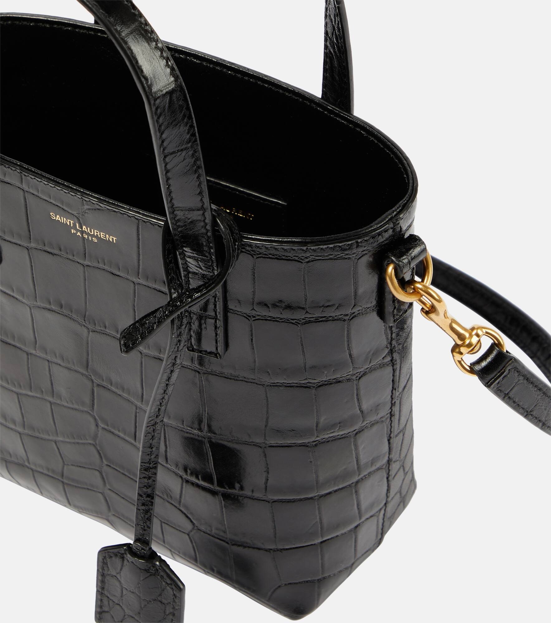 Toy Shopping N/S leather tote bag - 3