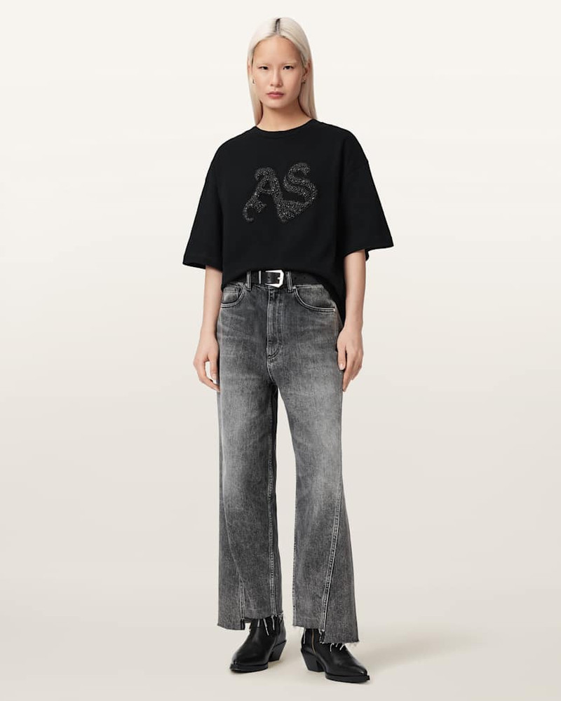 ALLSAINTS ICON AMELIE OVERSIZED EMBELLISHED T-SHIRT outlook