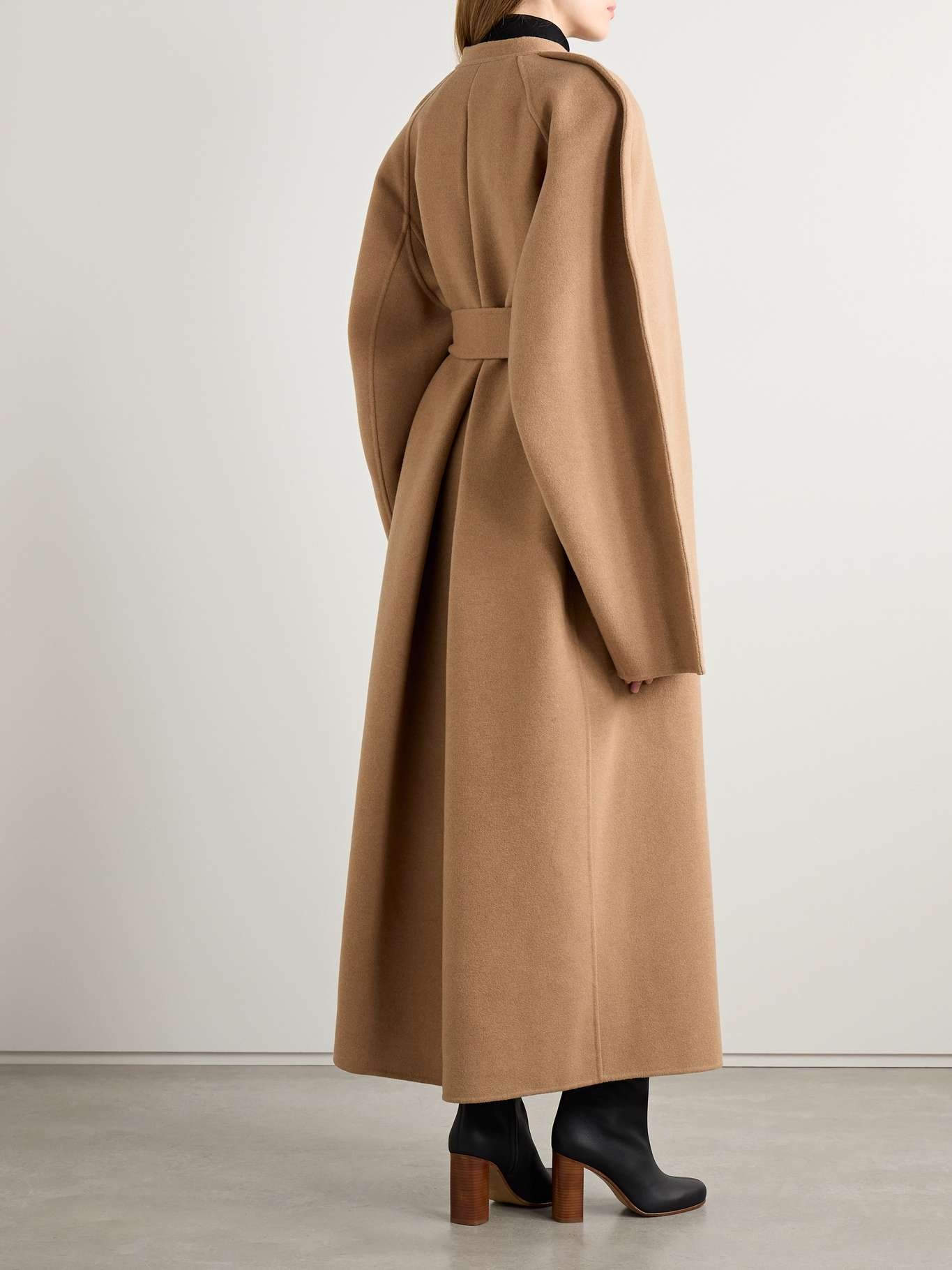 Rothen oversized belted wool coat - 3