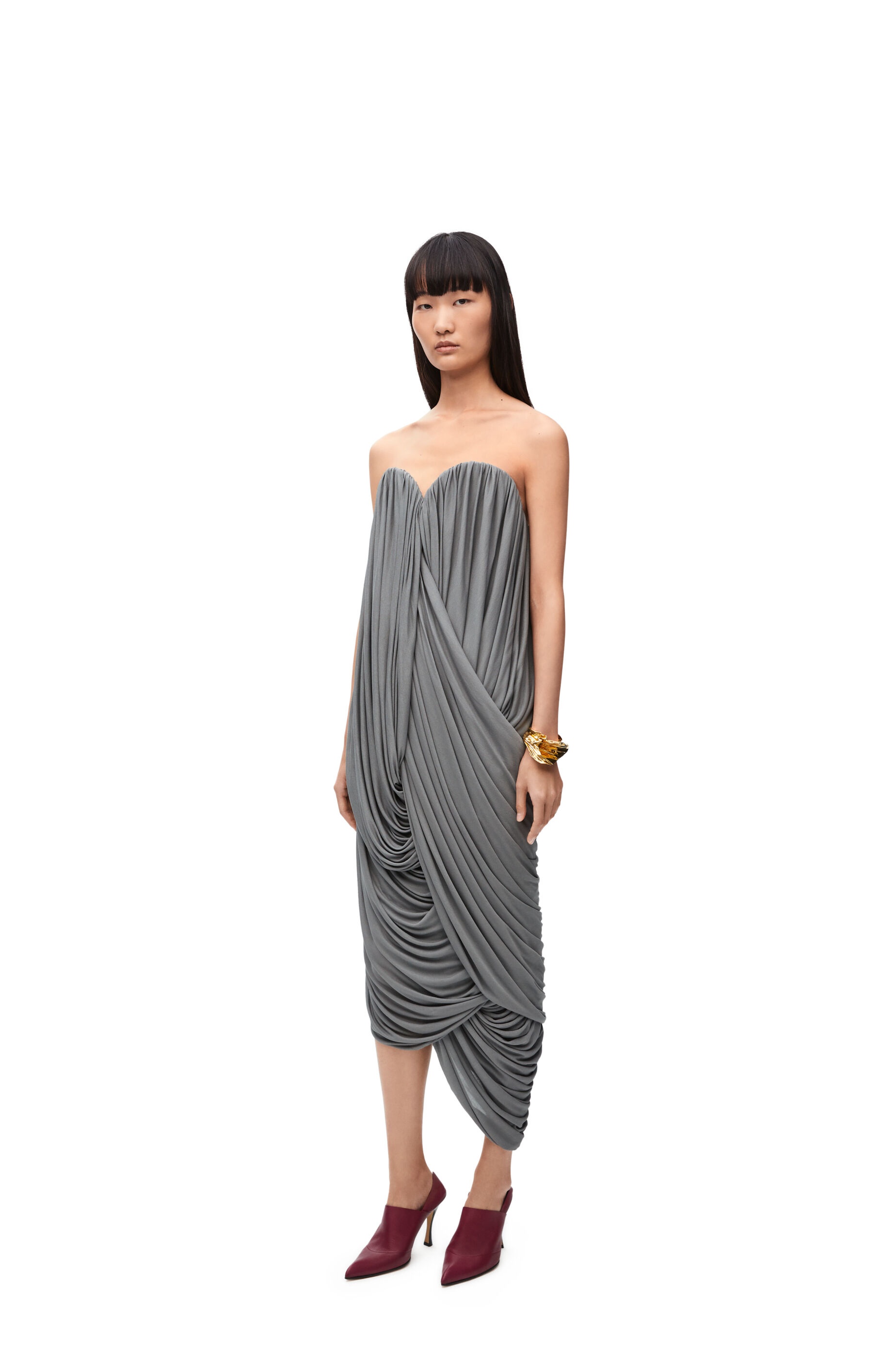 Bustier dress in viscose - 3