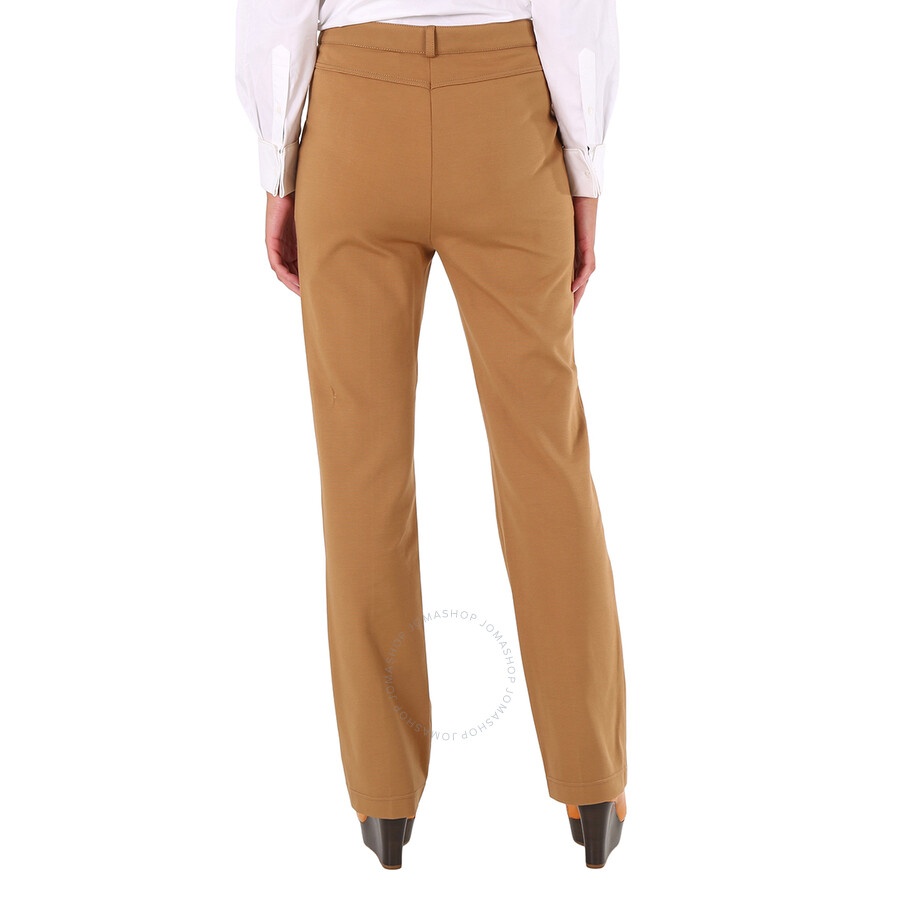 Burberry Ladies Biscuit Pocket Detail Jersey Tailored Trousers - 6