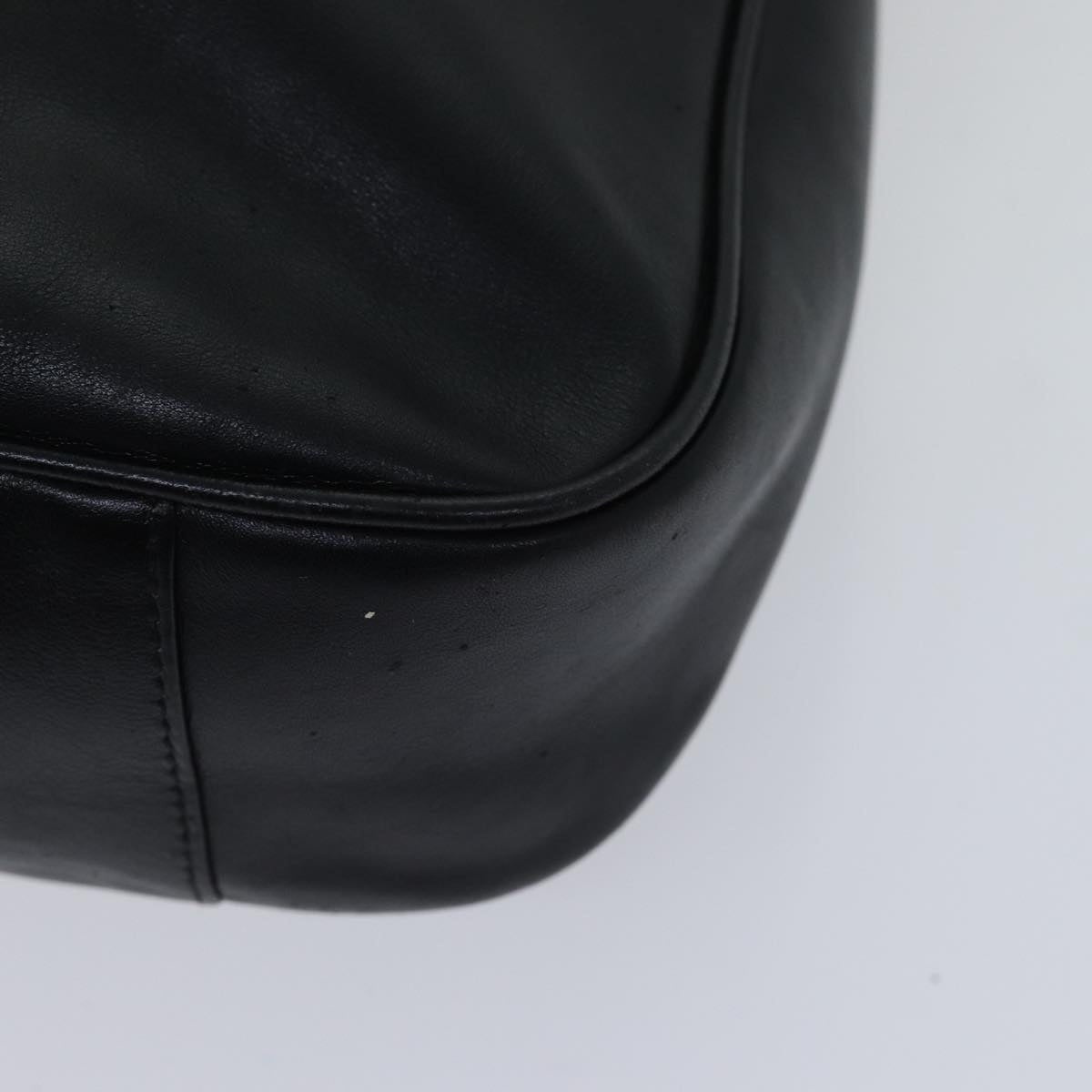 GUCCI Bamboo Hand Bag Leather Black - 9