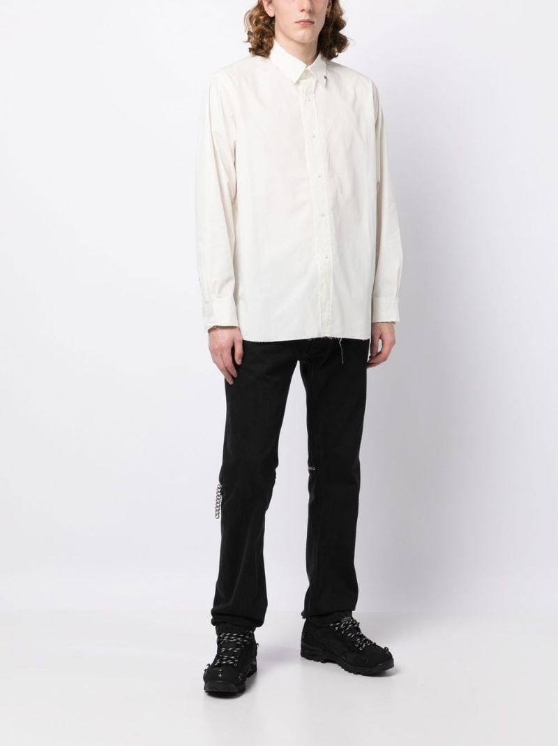 C2H4 raw-cut hem shirt outlook