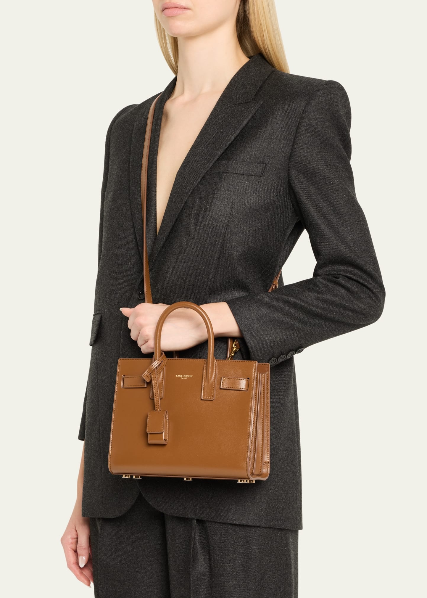 Sac De Jour Nano Top-Handle Bag in Smooth Leather - 2