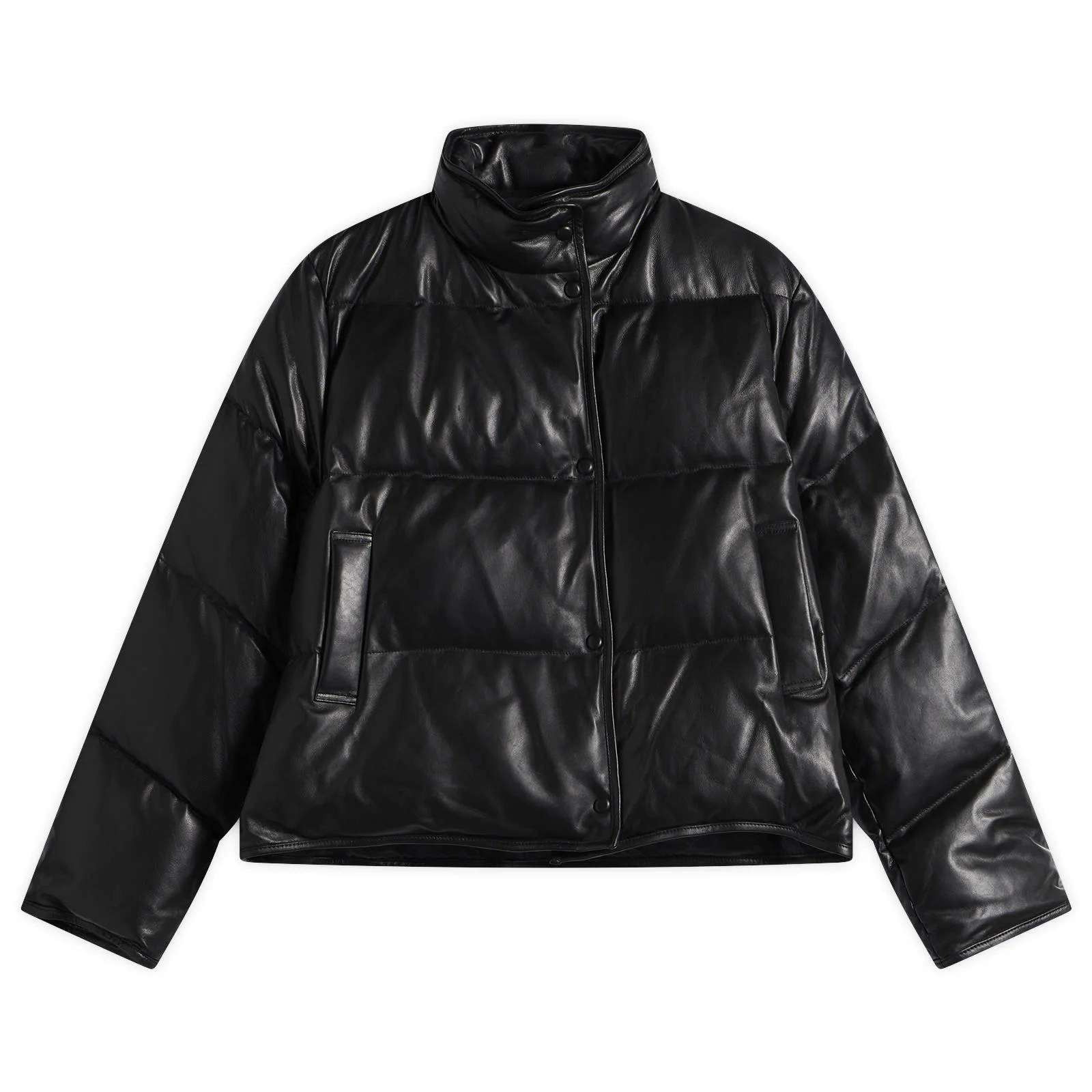 Nothing Written Lambskin Leather Puffer - 1