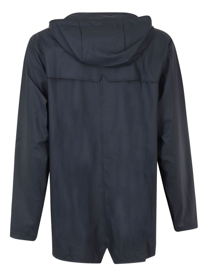 RAINS press-stud hooded raincoat outlook