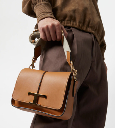 Tod's TIMELESS CROSSBODY BAG IN LEATHER MINI - BROWN outlook