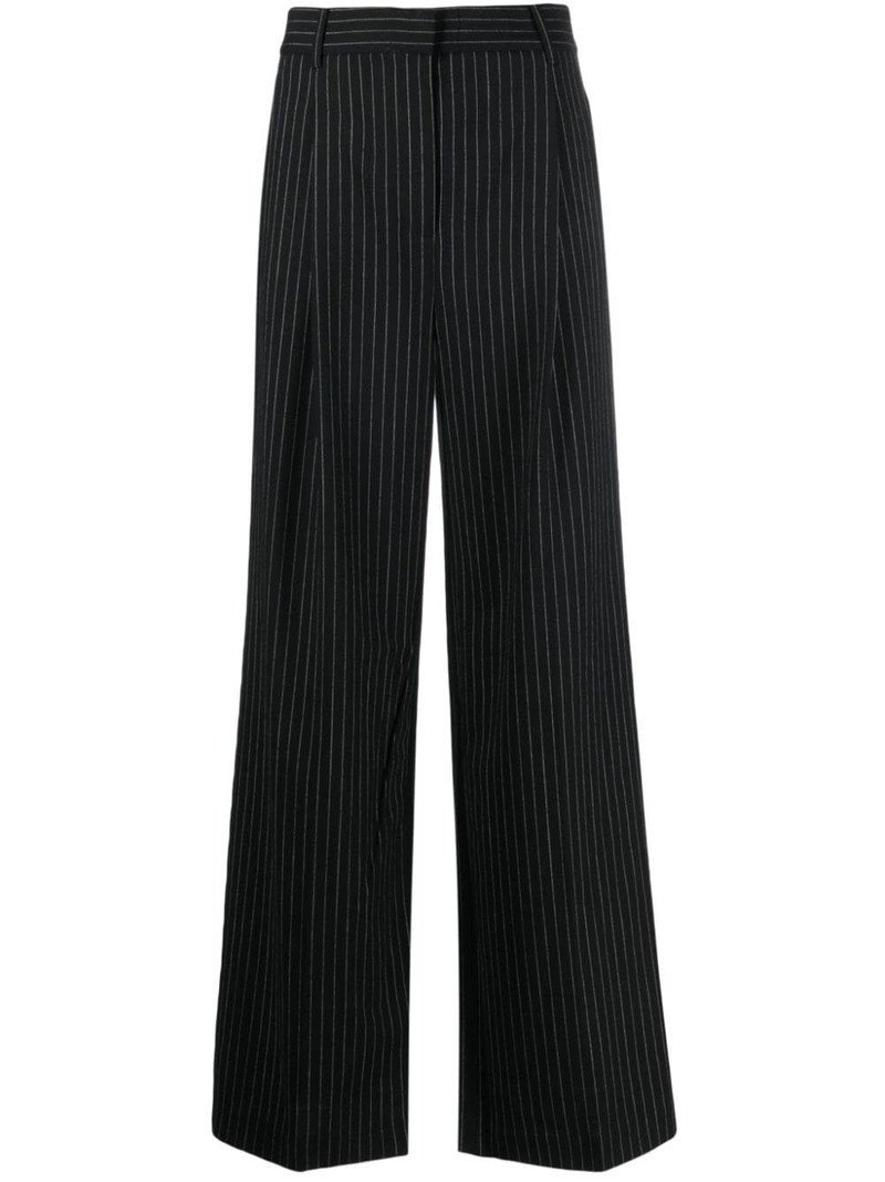pinstripe-pattern palazzo pants 1