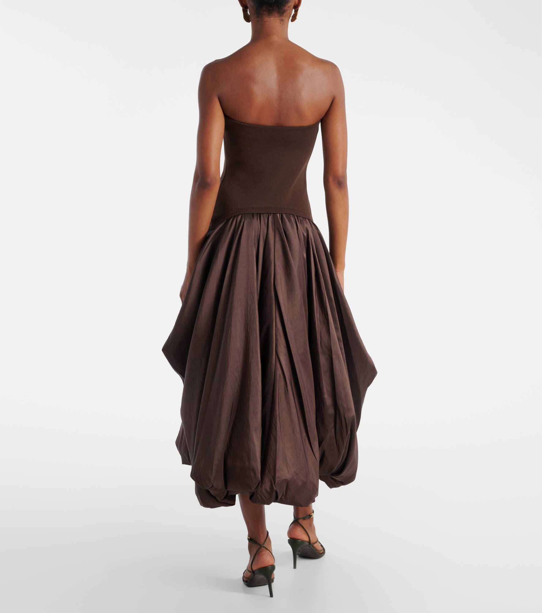 Izzy taffeta midi dress - 3