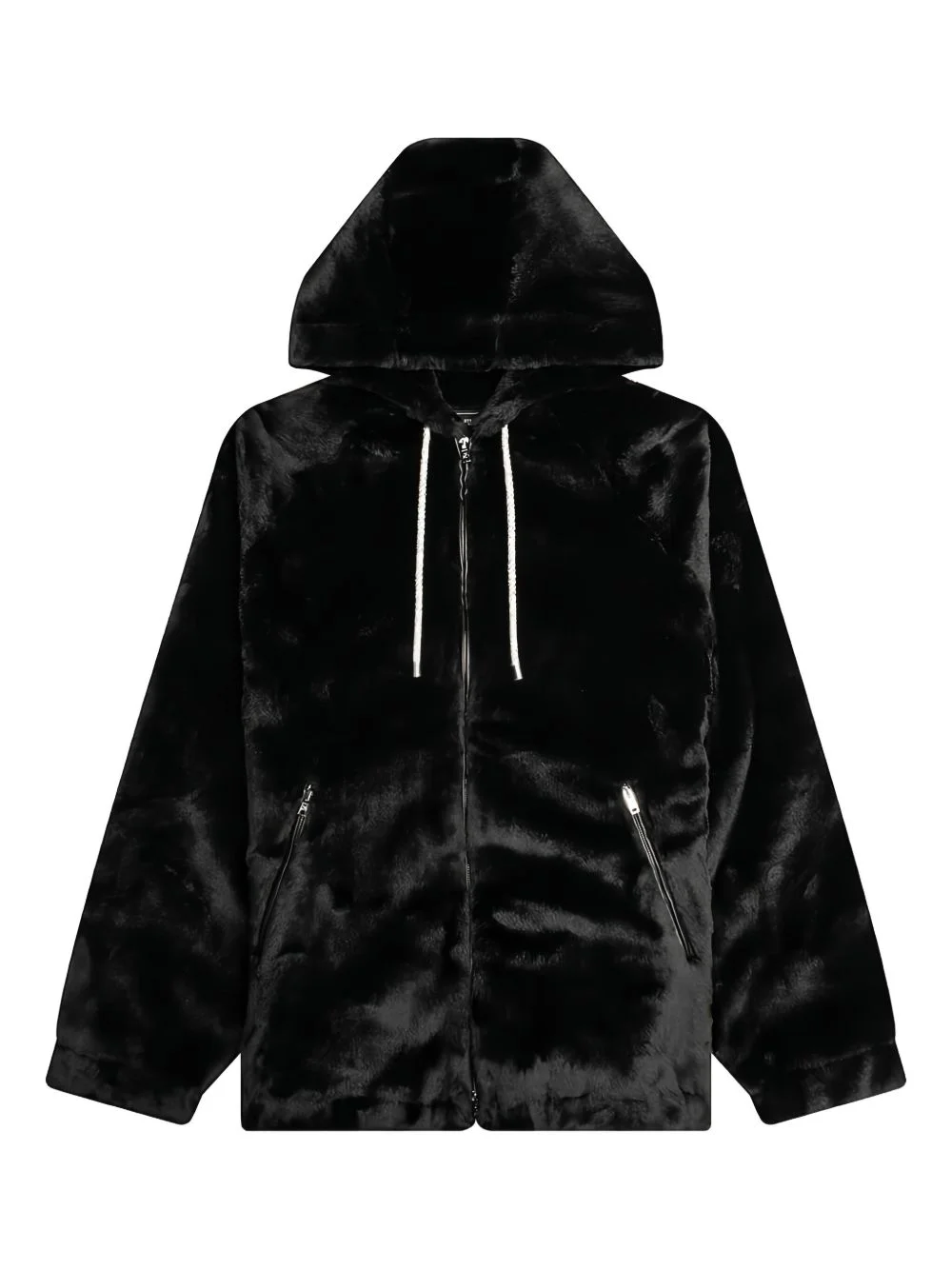 skull-print hooded jacket - 1