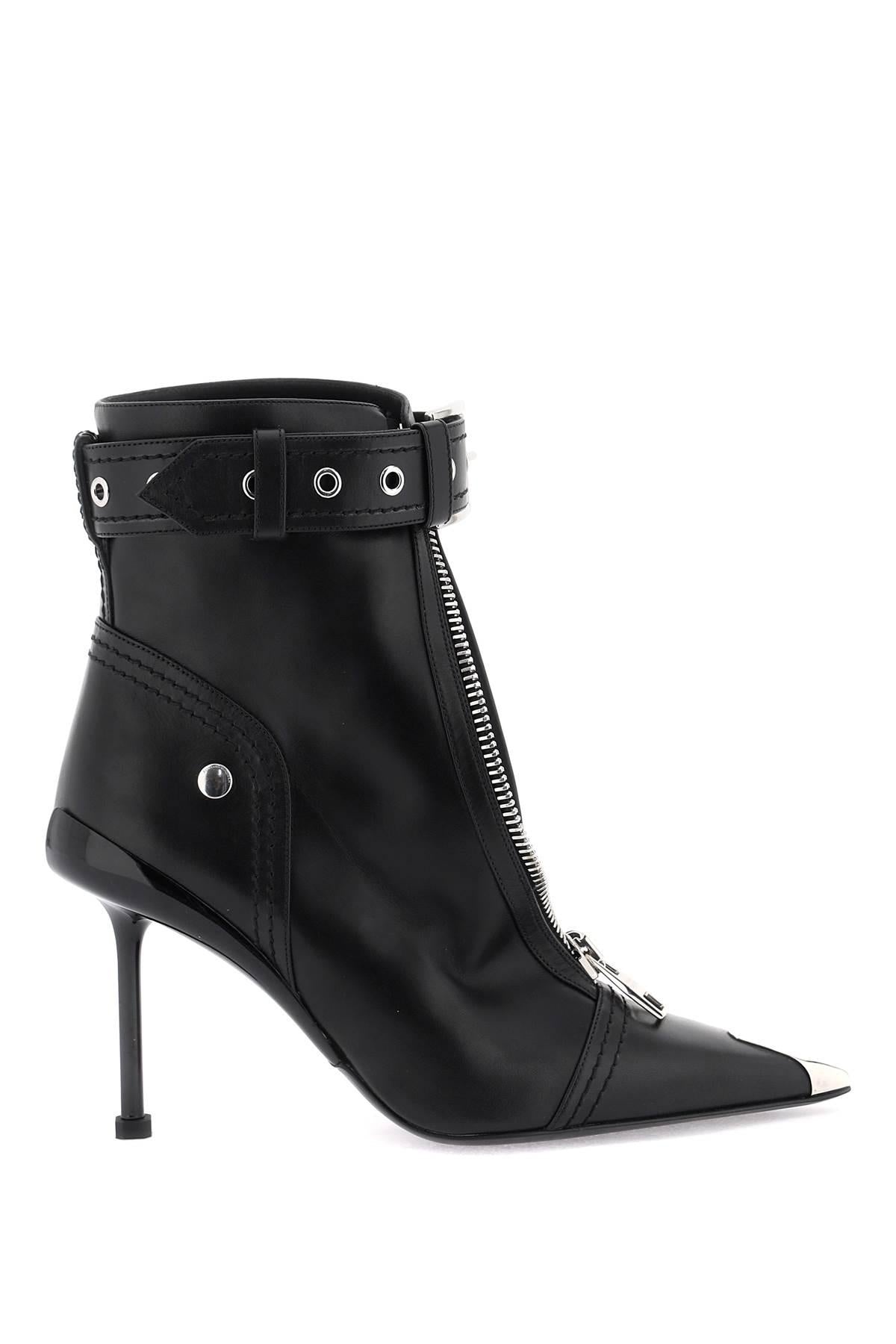 'SLASH BIKER' ANKLE BOOTS - 1