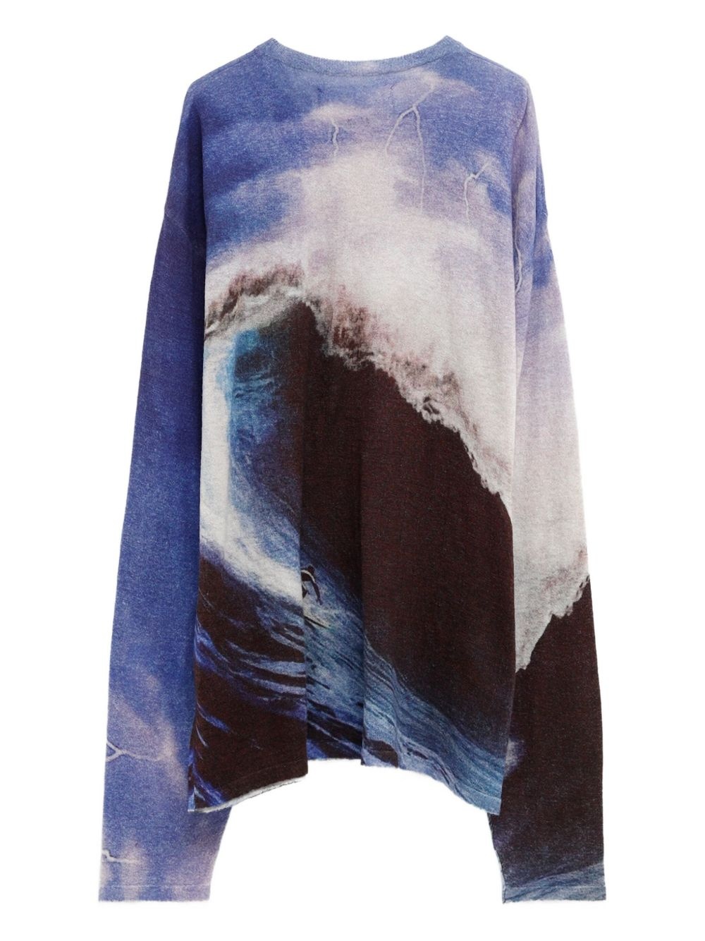 wave-jacquard jumper - 2
