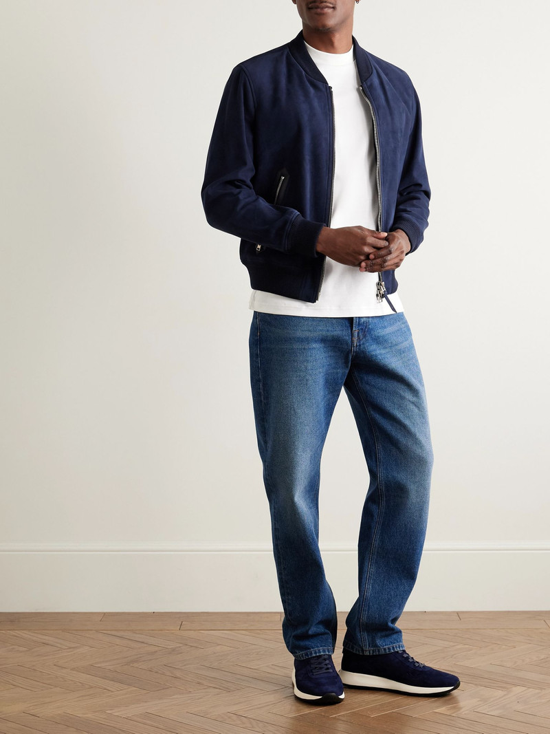 LARDINI Mercerised Cotton-Jersey T-Shirt White outlook