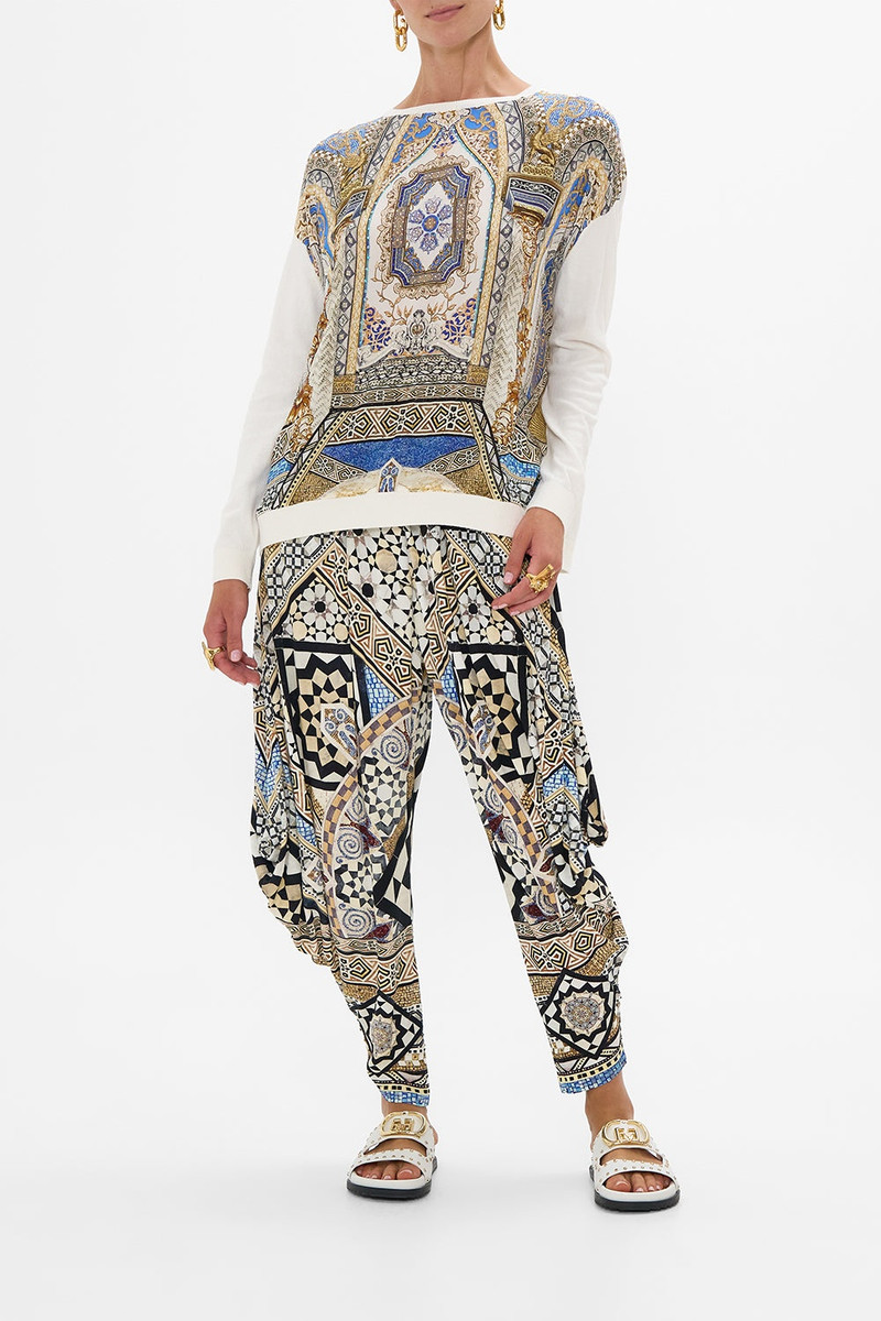 CAMILLA LONG SLEEVE JUMPER WITH PRINT FRONT outlook