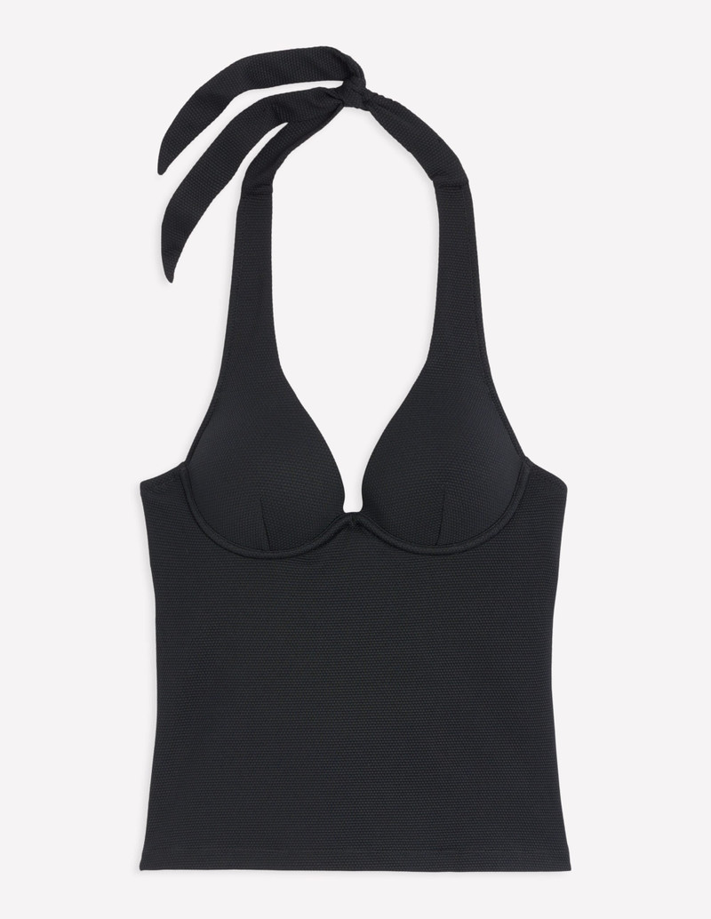 Enhancer Tankini Top-Black 7