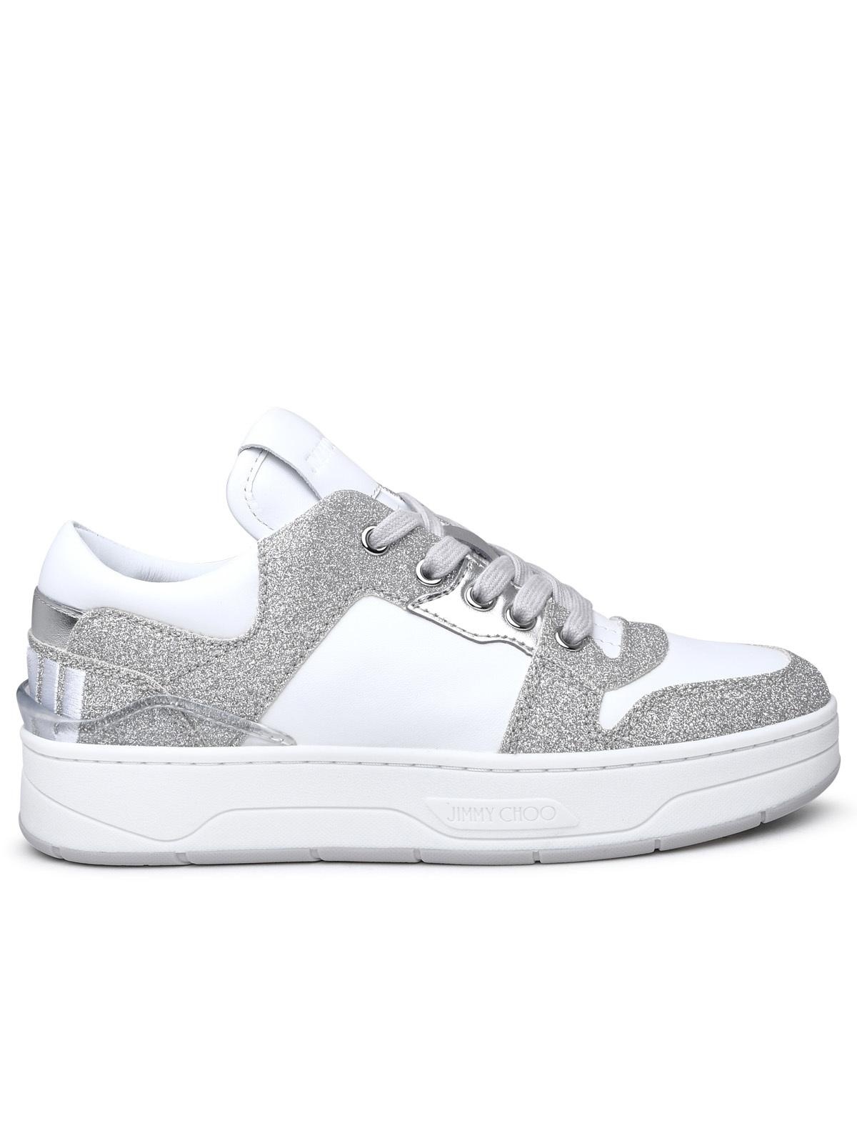 Jimmy Choo Cashmere White Lear Sneakers - 1