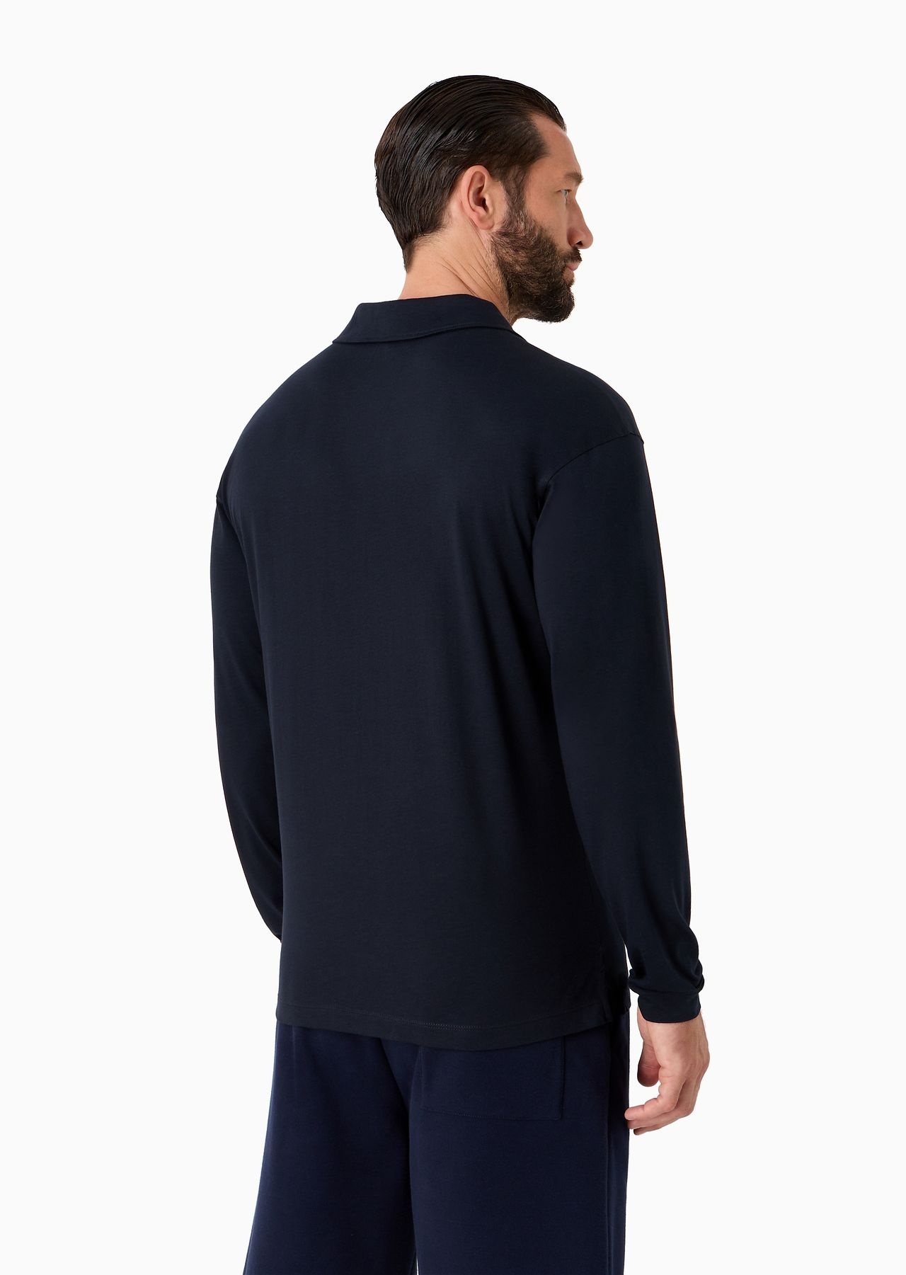 Pima cotton jersey long-sleeved jumper - 3