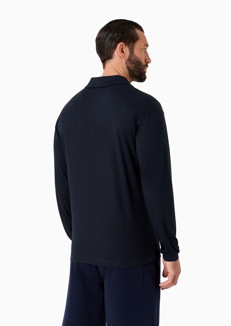Pima cotton jersey long-sleeved jumper 3