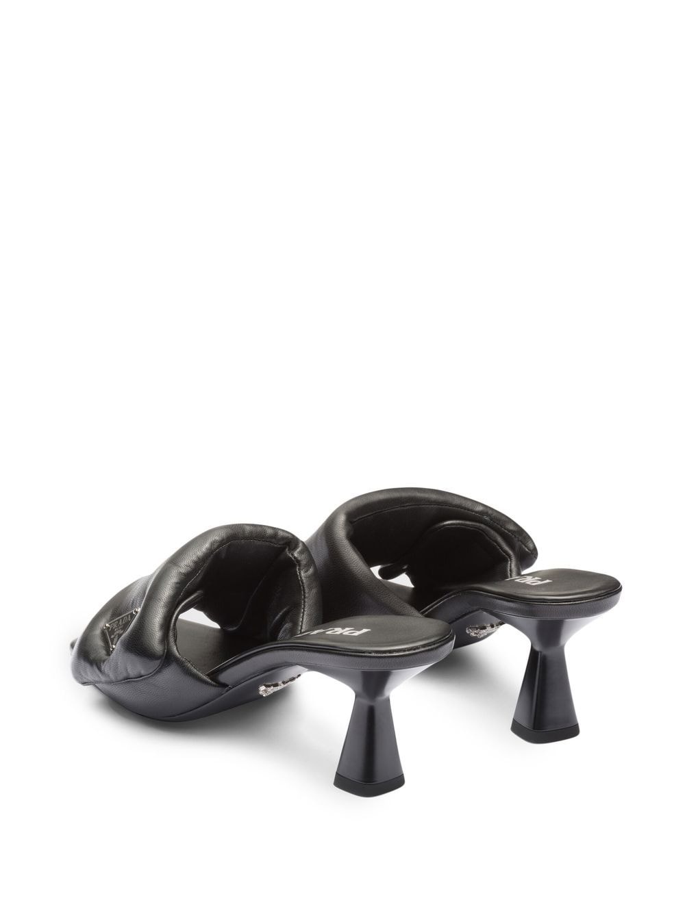 Soft 65mm nappa leather mules - 3