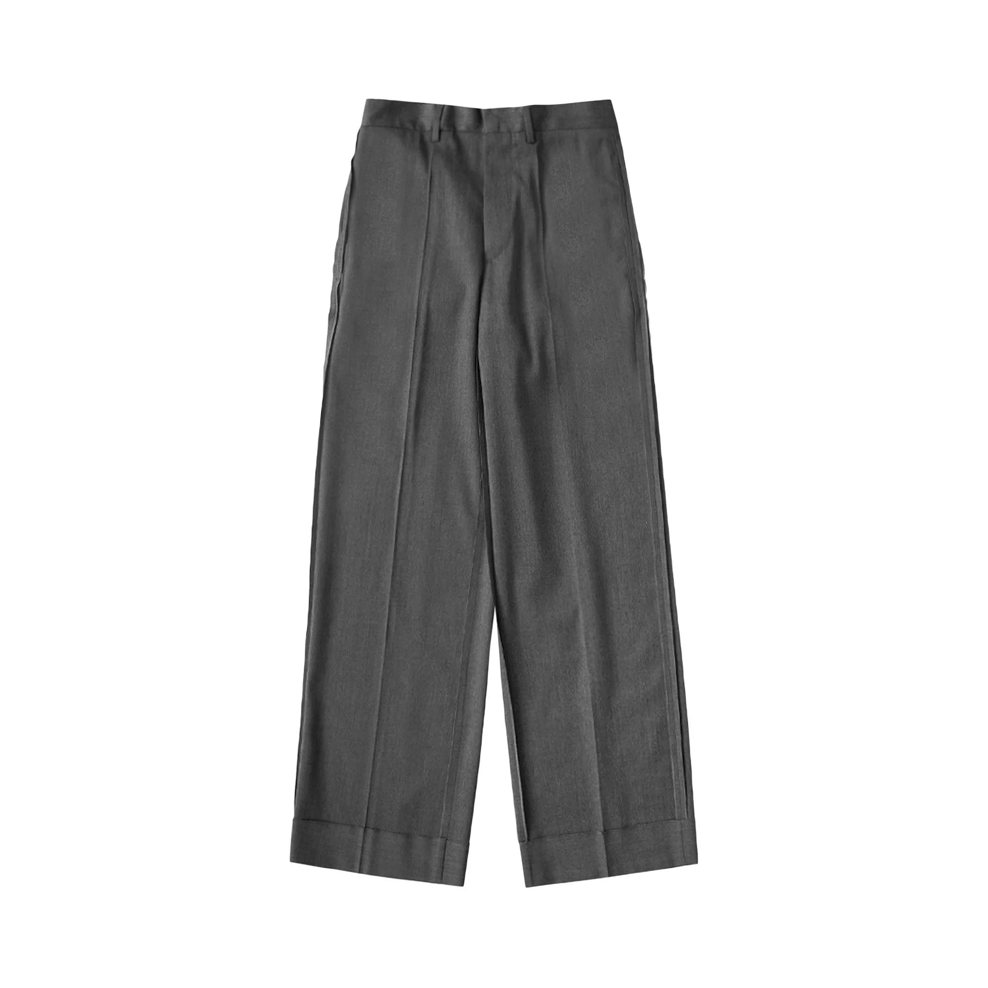 MM6 Maison Margiela Tailored Wool Pants 'Dark Grey Melange' - 1