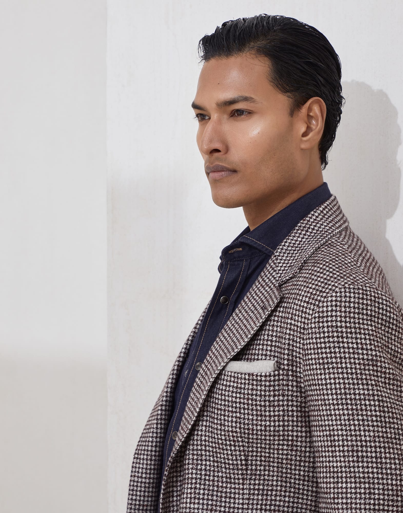Silk pocket square with printed logo - 3