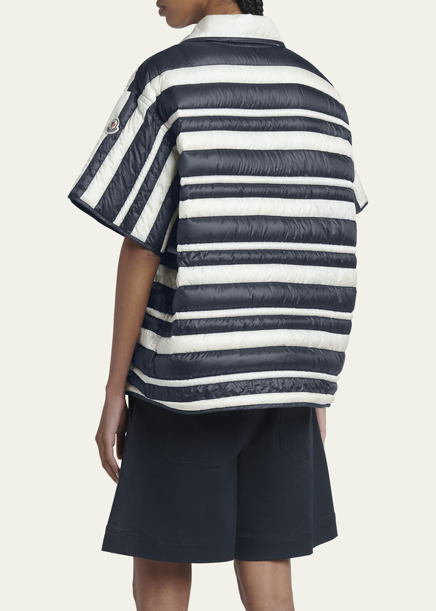 Stripe Padded Short-Sleeve Shirt - 3