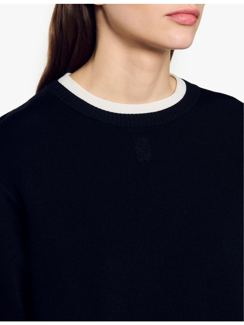 Contrast-trim knitted jumper - 5
