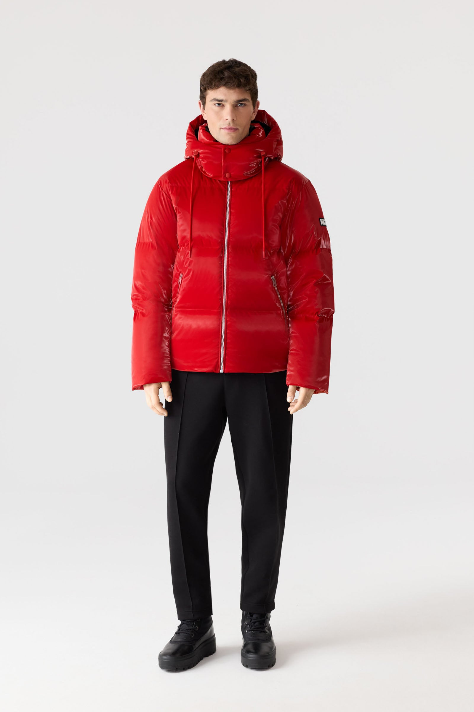 KENT-GLO High-Gloss Hooded Down Jacket - 2