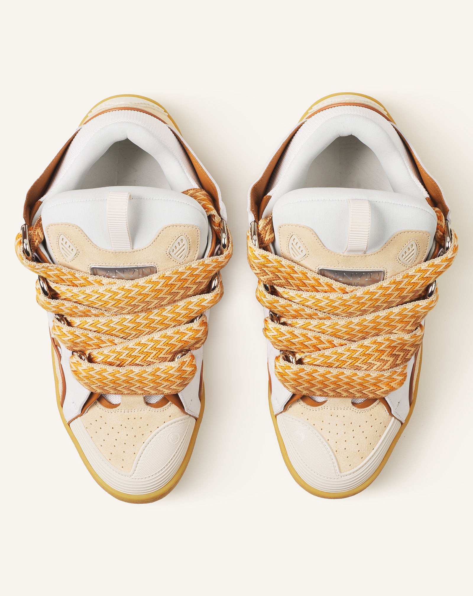 CURB LEATHER SNEAKERS - 4