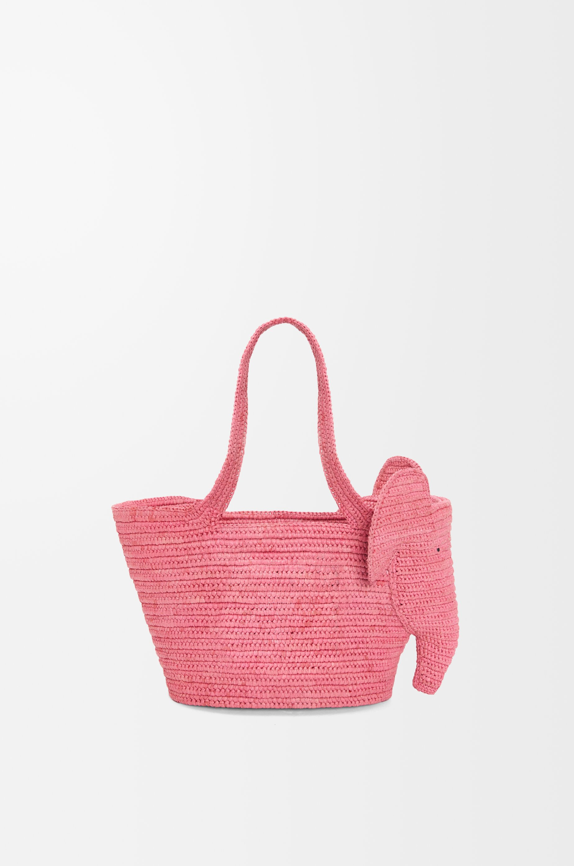 Small Elephant Basket bag in raffia - 5