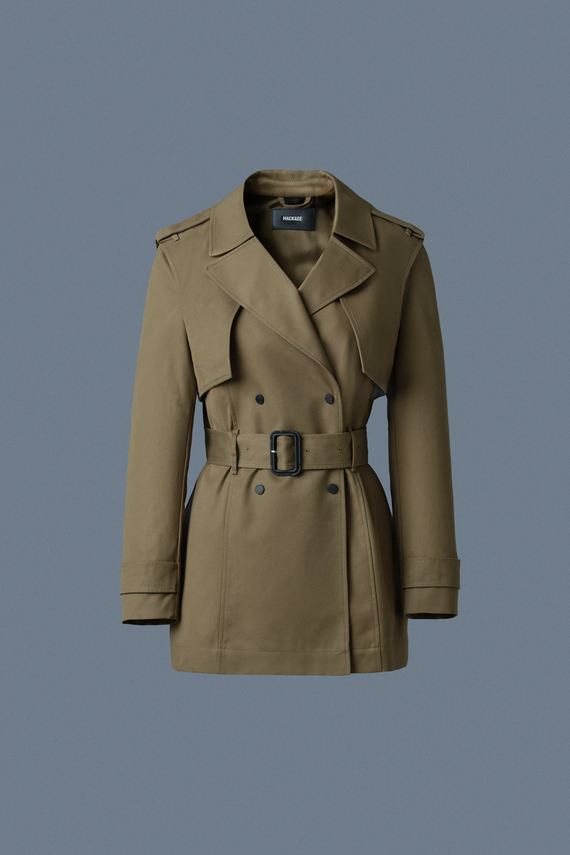 ADVA Mid-Length Buckled Belt Trench 1