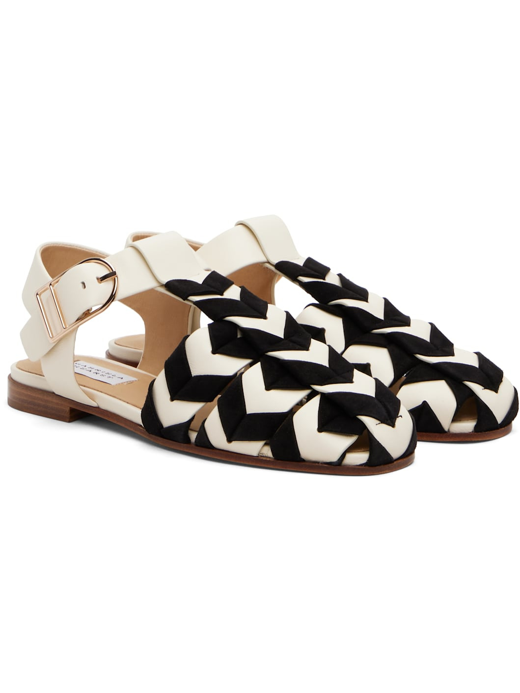 Black & Off-White Willow Sandals - 4
