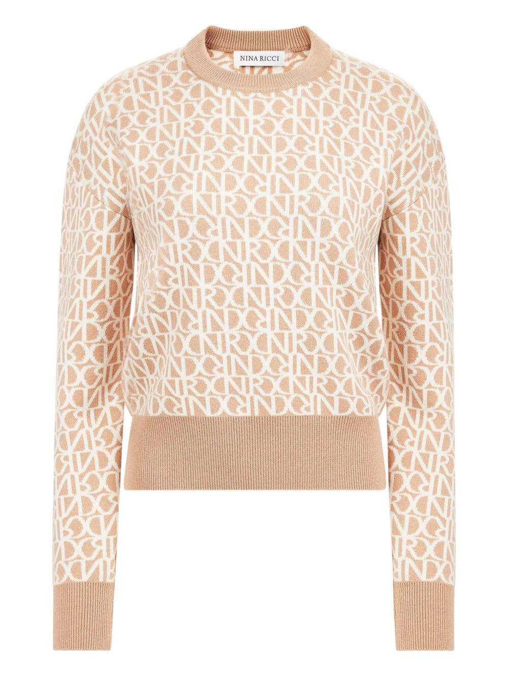 monogram wool sweater - 1
