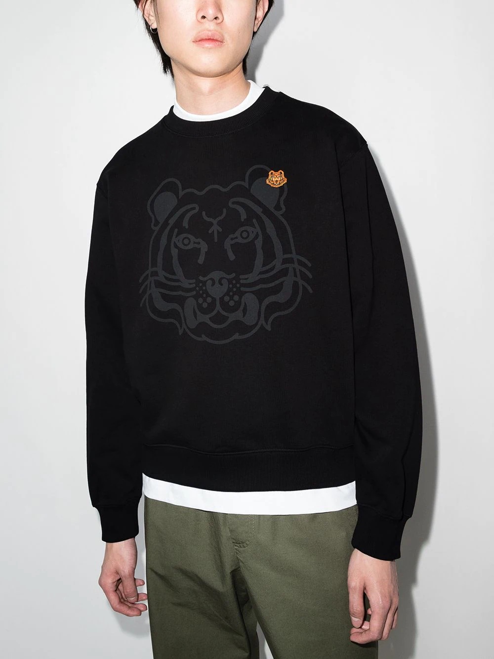 tiger-print sweatshirt - 2