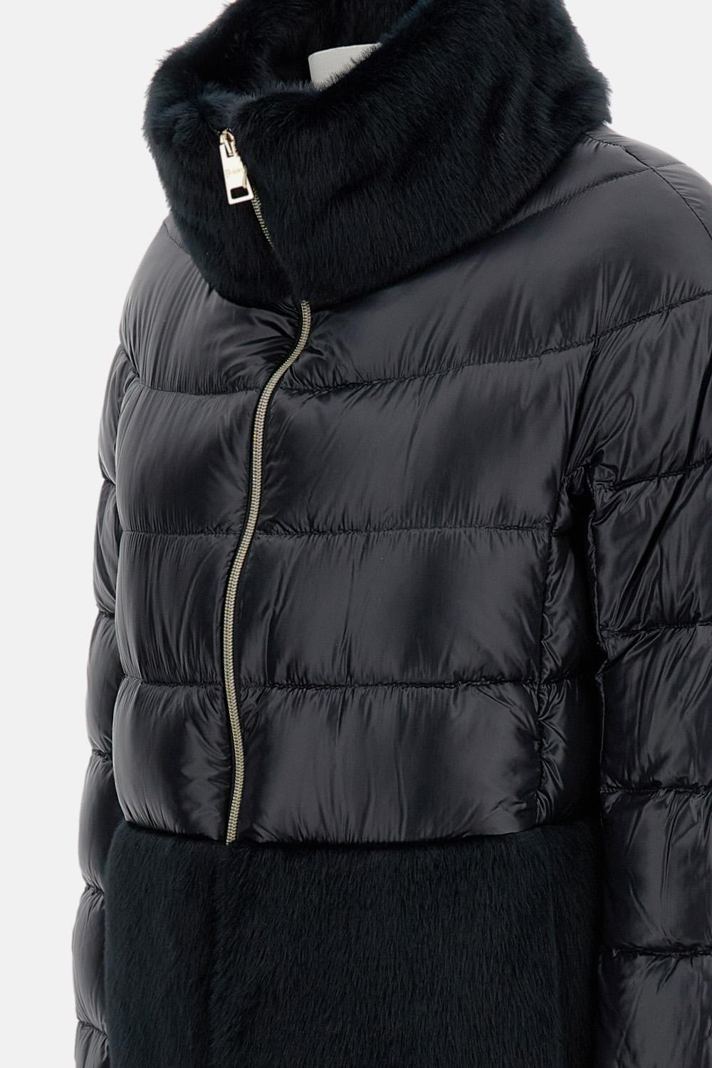 ULTRALIGHT NYLON COAT AND LADY ALTERNATIVE FUR - 3