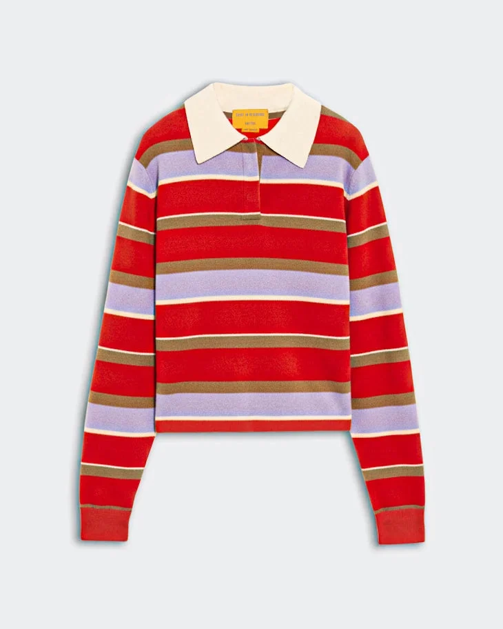 Cropped Stripe Rugby - 1